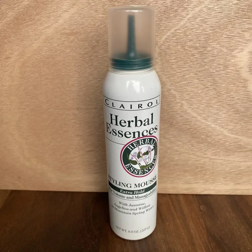 Clairol Herbal Essences Styling Mousse Extra Hold with Jasmine 8 oz Vintage